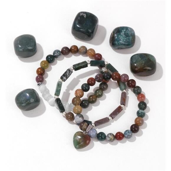 Healing Crystal Beaded Bracelets for Women,Natural Amethyst Gemstones - Picture 6 of 7